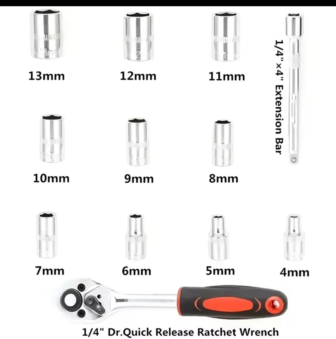 Miniatura 3 de JUEGO DE RATCHET 12PCS